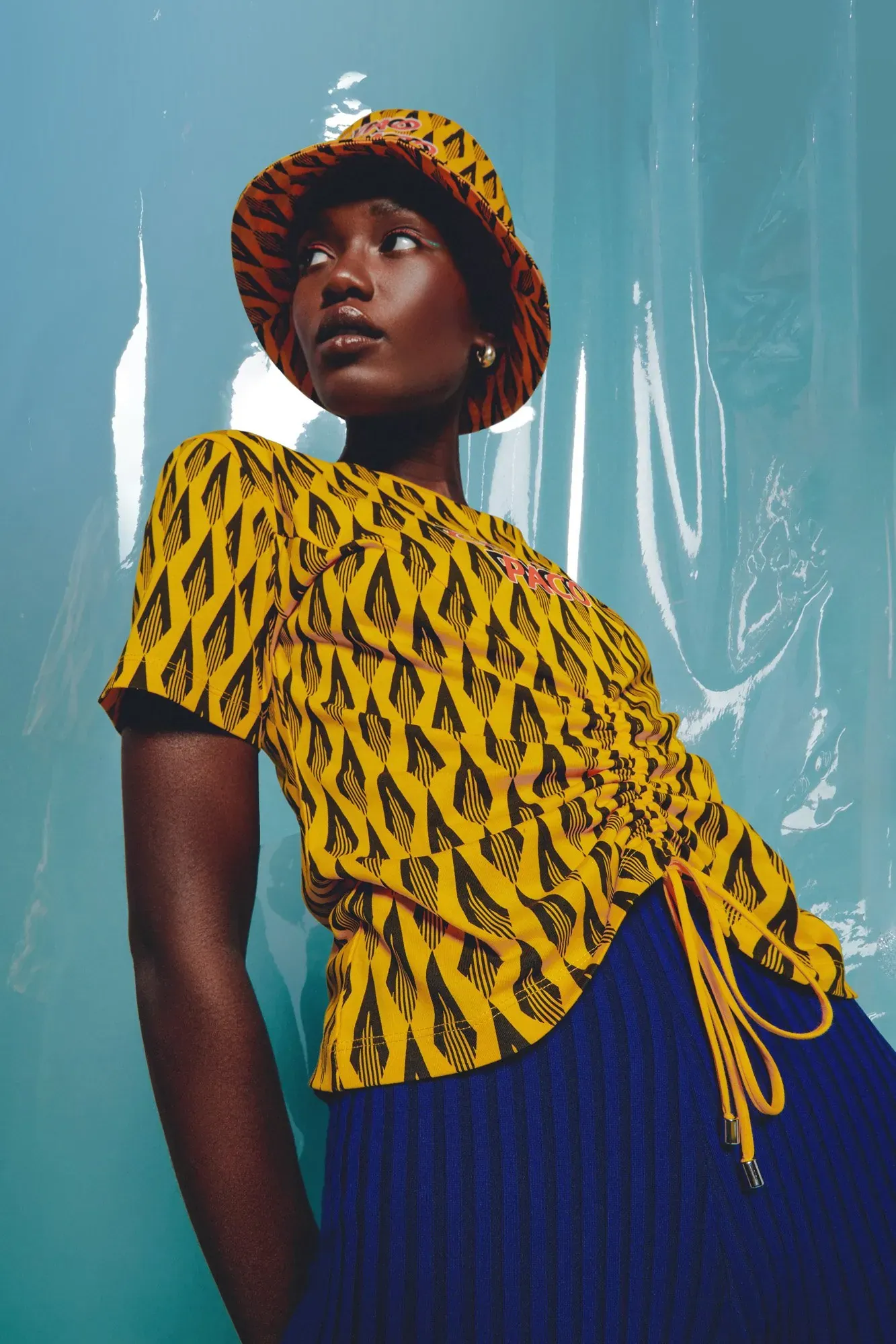 Paco Rabanne — blue — in-studio photography by Maria Massa Cronin
