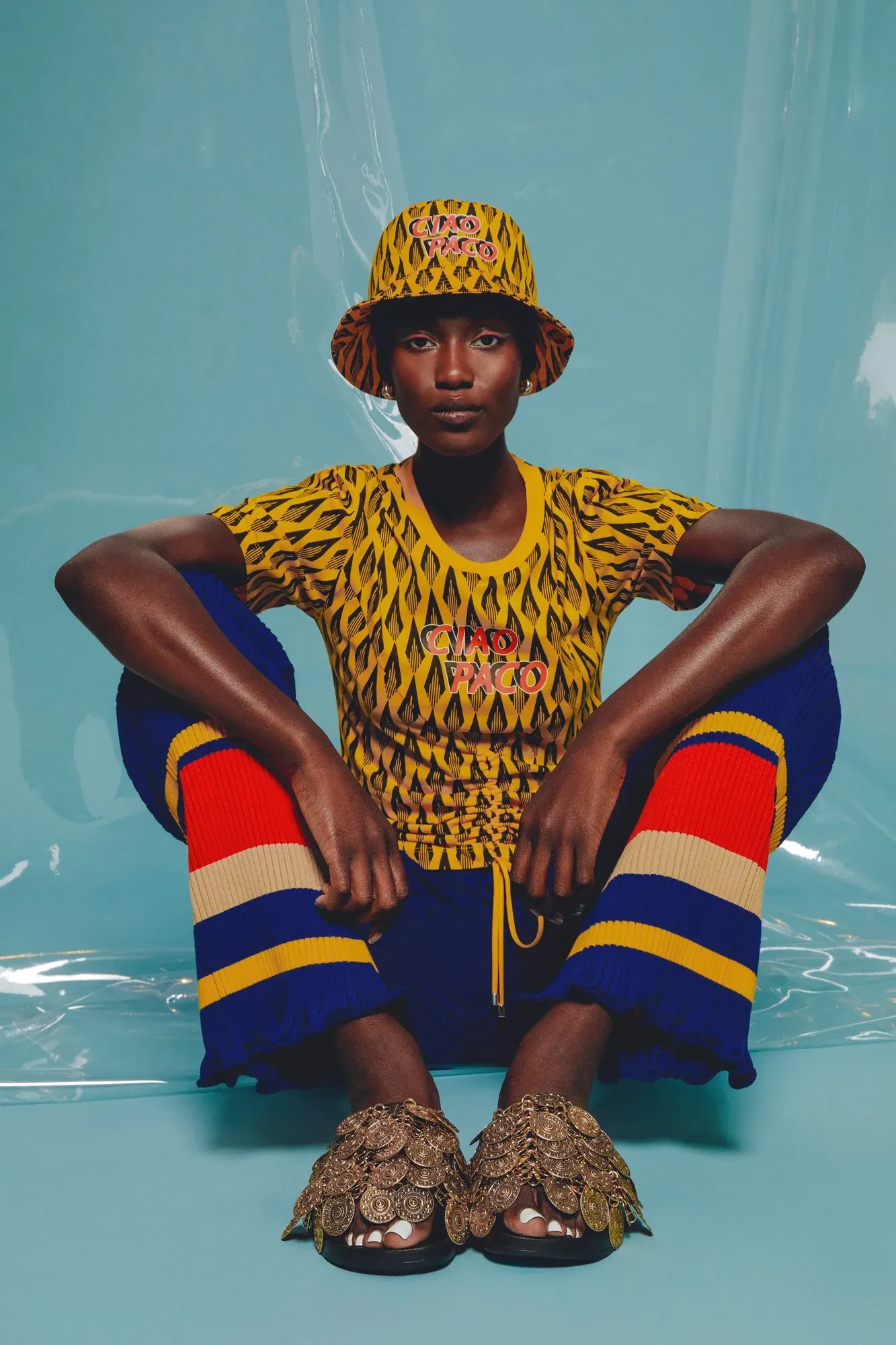 Paco Rabanne — blue — in-studio photography by Maria Massa Cronin