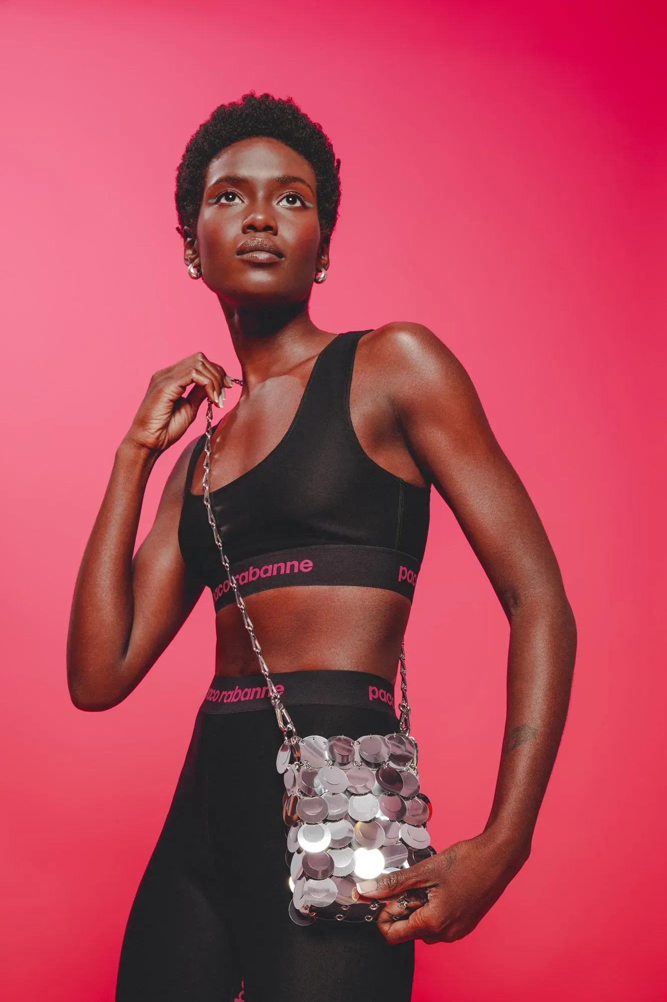 Paco Rabanne — pink / orange — in-studio photography by Maria Massa Cronin
