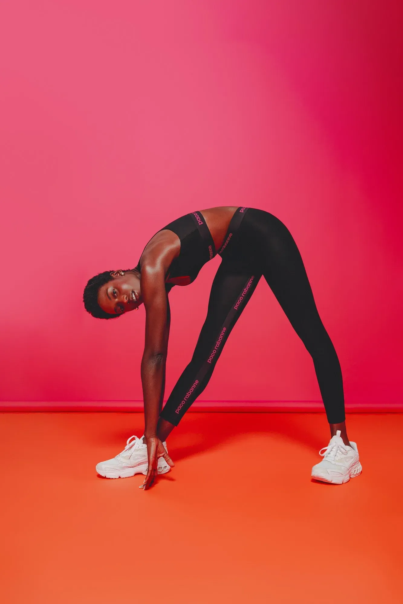 Paco Rabanne — pink / orange — in-studio photography by Maria Massa Cronin